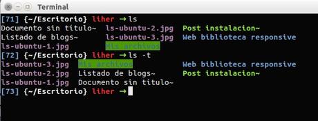 Comando ls, descripcion y ejemplos de uso en Ubuntu Linux