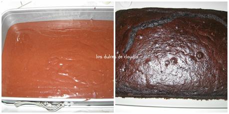 Bizcocho de chocolate con crema agria Bizcocho de chocolate con crema agria