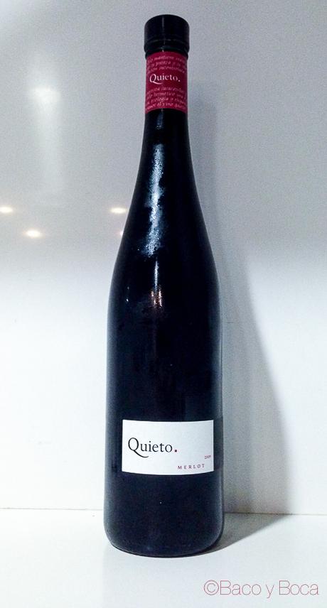 Quieto 2009 (ecológico) D.O. Penedes botella vino Quieto merlot baco y boca_