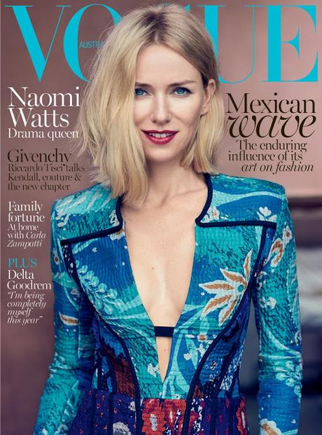 Naomi Watts luce increíble para Vogue Australia