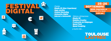 Festival Digital, 25 y 26 de Setiembre, Animación, Vídeo Games y Apps Festival Digital, 25 y 26 de Setiembre, Animación, Vídeo Games y Apps