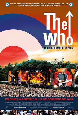 Lista de cines españoles que proyectarán el concierto 50 aniversario de The Who