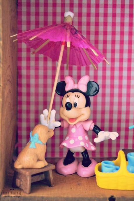 diorama, diy, tutorial, mundo, Minnie Mouse, handmade