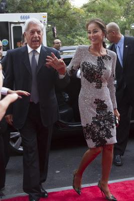 Isabel Preysler y Vargas Llosa brillan  en Nueva York