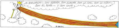 ¡Bienvenidos, refugiados! Y millón y medio de catalanes reclaman la independencia.