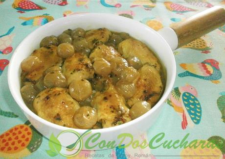 Tapa de pechugas de codorniz al cava con uvas OLYMPUS DIGITAL CAMERA