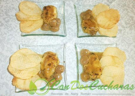 Tapa de pechugas de codorniz al cava con uvas OLYMPUS DIGITAL CAMERA