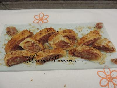 Pastelito cordobés enrollado. Pastelito cordobés enrollado.