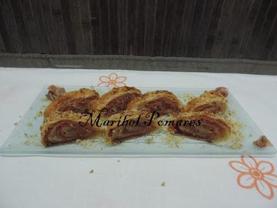 Pastelito cordobés enrollado. Pastelito cordobés enrollado.
