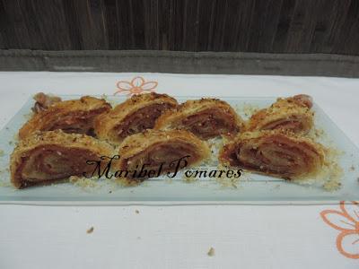 Pastelito cordobés enrollado. Pastelito cordobés enrollado.