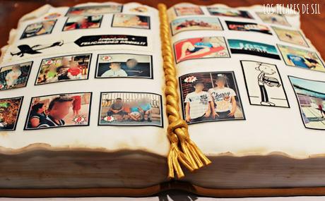 PASTEL-PARA-CHICO-ALBUM-FOTOGRAFICO-CON-FONDANT-CAKE-HAPPY-BIRTHDAY