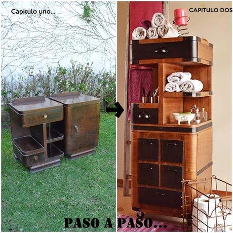 Paso a paso: cómo hicimos un mueble industrial usando dos mesas de luz Paso a paso: cómo hicimos un mueble industrial usando dos mesas de luz