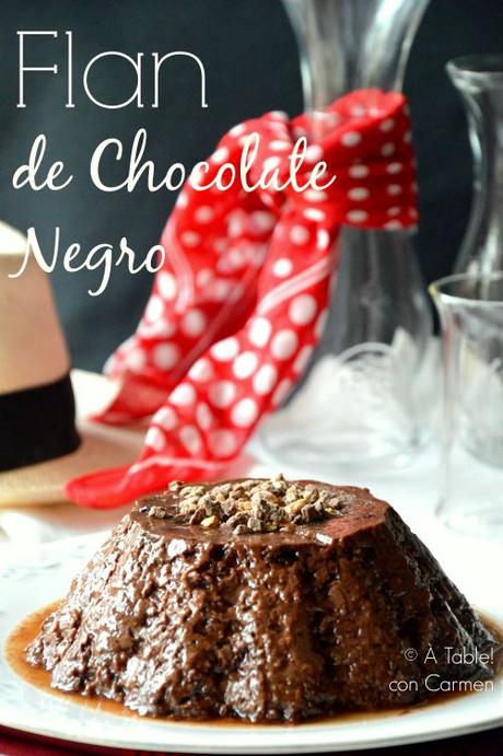 Flan de Chocolate Negro