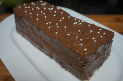 Tarta de Nutella con galletas Tarta de Nutella con galletas