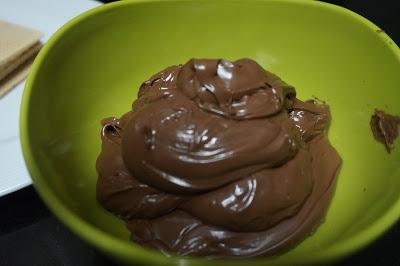 Tarta de Nutella con galletas Tarta de Nutella con galletas