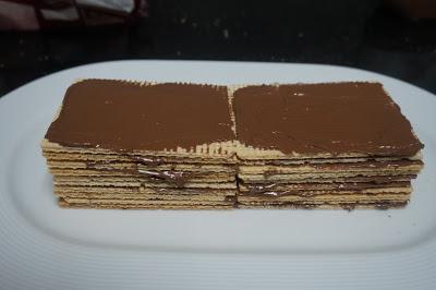 Tarta de Nutella con galletas Tarta de Nutella con galletas