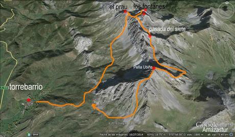 El Prau, los Fontanes y Peña Ubiña en ruta circular desde Torrebarrio