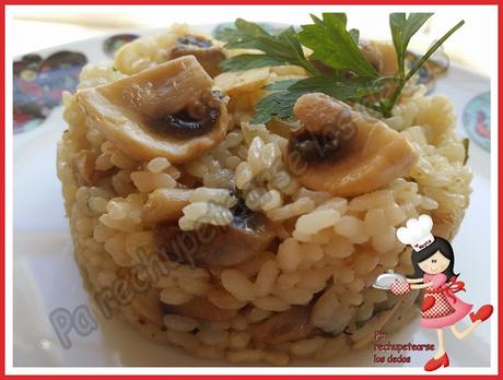 * Arroz con champiñones (tradicional) * Arroz con champiñones (tradicional)