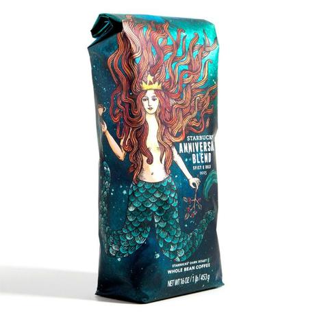 La sirena de Starbucks cobra vida en el packaging de su Anniversary Blend