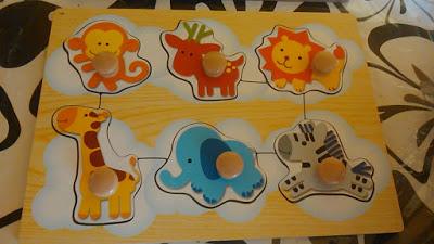 Puzzle de madera infantil #Psicomotricidad fina