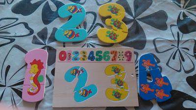 Puzzle de madera de numeros #PuzzlesDeMadera