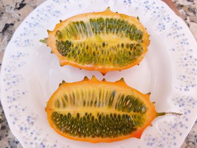 KIWANO, UNA EXTRAÑA FRUTA EN MI HUERTO