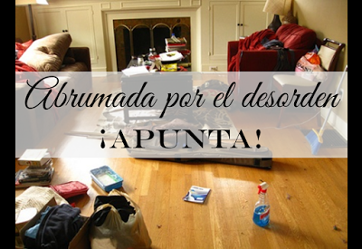 Abrumada por el desorden ¡apunta! Abrumada por el desorden ¡apunta!