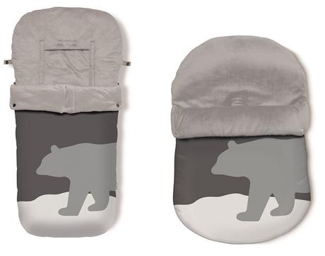 Sacos para sillas de paseo, capazo y grupo 0 de invierno Baby Clic Sacos Oso polar de baby clic