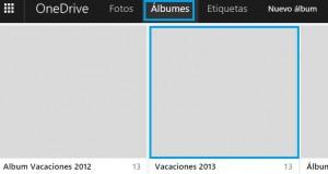 albumes en OneDrive