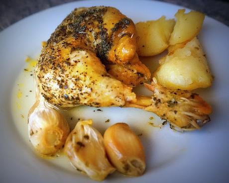 Pollo a los 40 ajos Pollo a los 40 ajos