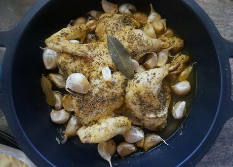 Pollo a los 40 ajos Pollo a los 40 ajos