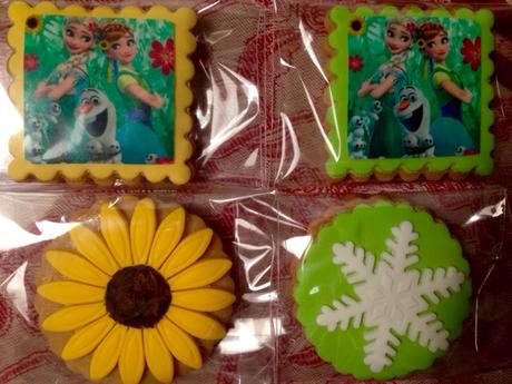 Galletas Frozen Fever con papel de azúcar Galletas Frozen Fever con papel de azúcar