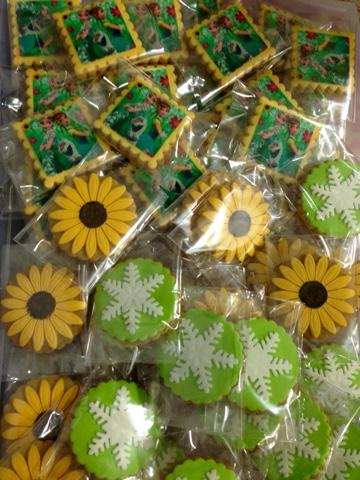 Galletas Frozen Fever con papel de azúcar Galletas Frozen Fever con papel de azúcar