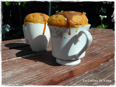 Mug Cake dulce de leche al microondas Mug Cake dulce de leche al microondas