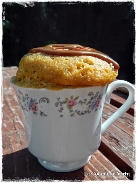 Mug Cake dulce de leche al microondas Mug Cake dulce de leche al microondas
