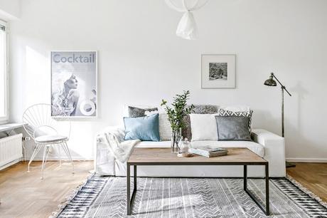 Inspiración Deco: Un piso de 72 metros cuadrados totalmente blanco Inspiración Deco: Un piso de 72 metros cuadrados totalmente blanco