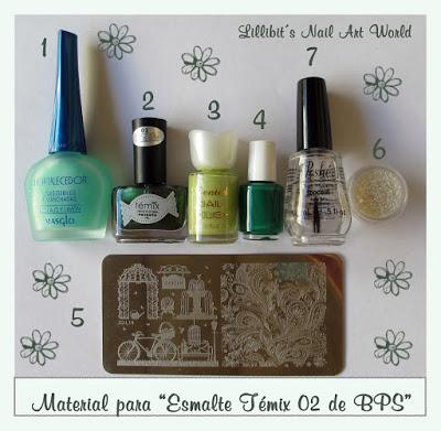 RETO COLORES 3 (Verde): Esmalte Témix 02 de BPS RETO COLORES 3 (Verde): Esmalte Témix 02 de BPS