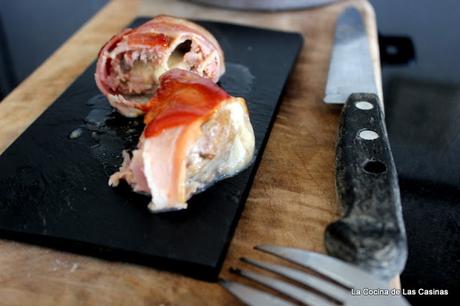 Bolitas de Carne Picada con Mozzarella, Bacon y Salsa Barbacoa