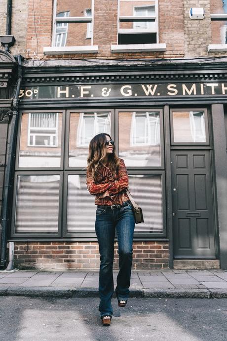 Ladies in Bootcut Jeans Levis-Life_in_Levis-Flare_Jeans-Collage_Vintage-London-Street_Style-Paisley_Blouse-Big_Bow-700_Series_Levis-31