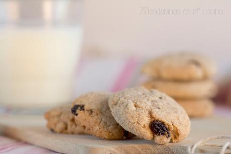 Galletas integrales con panela y pasas