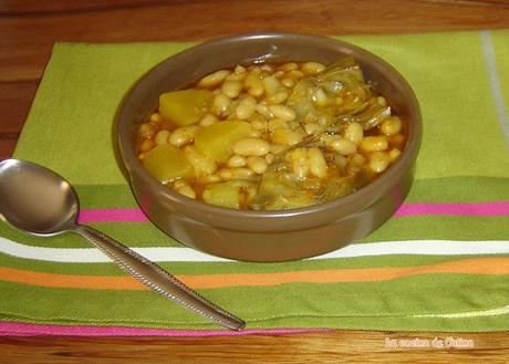 Habichuelas con alcachofas y nabo Habichuelas con alcachofas y nabo