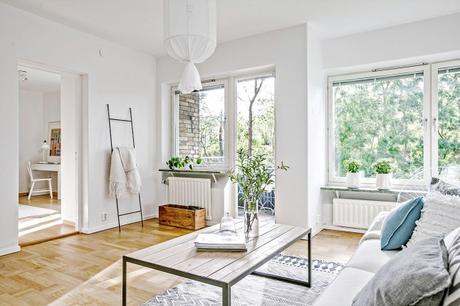 Inspiración Deco: Un piso de 72 metros cuadrados totalmente blanco Inspiración Deco: Un piso de 72 metros cuadrados totalmente blanco