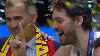 '¡Sois la leche!', dijo el rey a la selección española de Eurobasket.