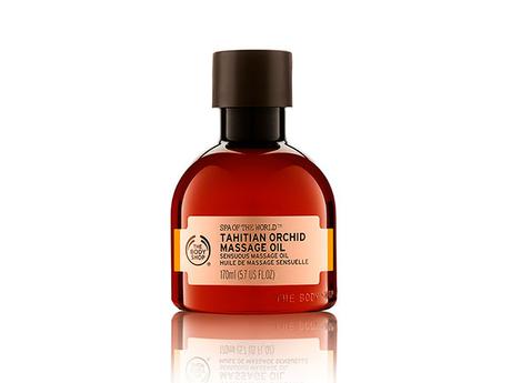 Mi momento Spa Of The World con The Body Shop aceites de Masaje Orquídea de Thaití
