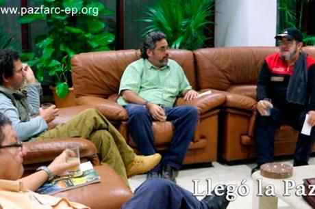 Santos, Castro y el guerrillero timochenko Santos, Castro y el guerrillero timochenko