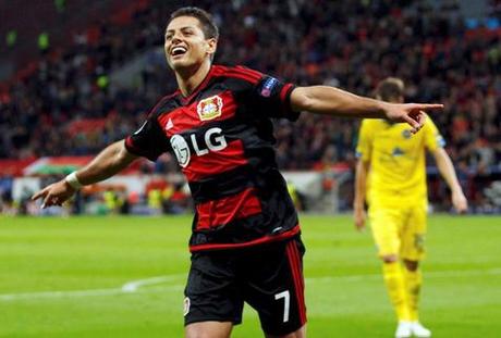 gol chicharito hernandez bundesliga