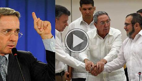 Esto fue lo que dijo Uribe tras acuerdo de paz con las FARC en La Habana uribe_farc_havana