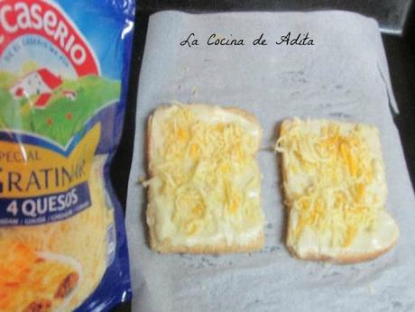 Croque Monsieur, sándwich francés Croque Monsieur, sándwich francés