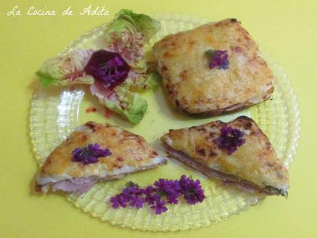 Croque Monsieur, sándwich francés Croque Monsieur, sándwich francés