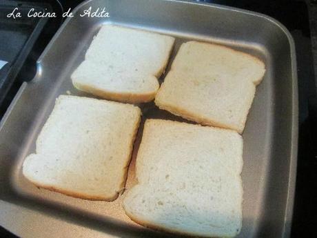 Croque Monsieur, sándwich francés Croque Monsieur, sándwich francés